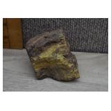 Uranophane and Carnotite on Petrified Wood