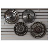 4 Assorted Vintage Chevrolet/Oldsmobile Hubcaps