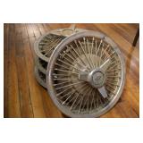 Set of 4 14' 1965-69 Chevrolet Wire Spoke Hubcaps
