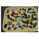 Large Lot of Assorted Earrings, mainly pierced