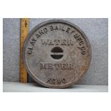 Clay and Bailey Mfg Co Cast Iron Water Meter Cover