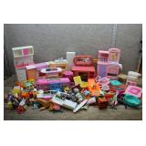 Assortment of Barbie Dollhouse Furniture & accs.