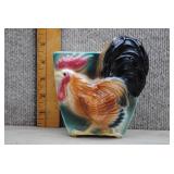 1950's Royal Copley Rooster Wall Pocket