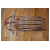 Vintage 'Western Clipper' Wood/Metal Sled
