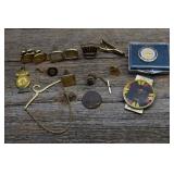 Cufflinks (Some single),Tie Clasps, Money Clip,etc