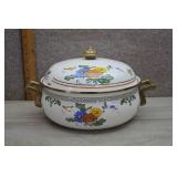 Vtg Villeroy& Boch Alt Amsterdam Enamel Dutch Oven