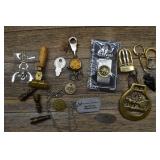 Men's Junk Drawer Lot, Vtg Eversharp Schick Razor,