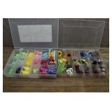 Craft Supplies: Mini Fabric & Bows & Flowers Lot