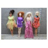 Lot of Four Vintage Mattel Barbie Fashion Dolls