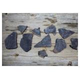 Lot of Slab Cut Mahogany Obsidian Specimens