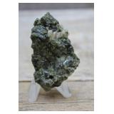 Epidote Crystal Specimen Found w/Quartz Crystals