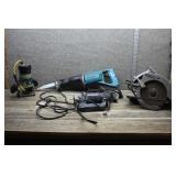 Lot of 4 Power Tools - Craftsman Hand Saw, Etc