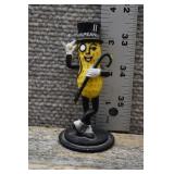 3.5in Mr. Peanut Statue, Plastic w/ Metal Stand