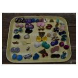 Large Lot of Assorted Earrings, mainly pierced