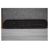 Cast Iron 'Shell-Motor Spirit Sold Here' Sign