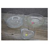 Vintage Glass Ribbed Bowls-Arcoroc France