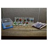 Lot of Glass Flowers