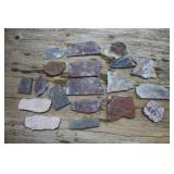 Lot of Assorted Slab Cut Mineral Specimens