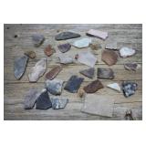 Lot of Assorted Slab Cut Minerals - Agate, Etc