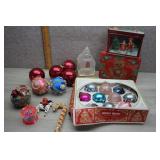 ShinyBrite Ornaments and other Vtg Christmas Decor