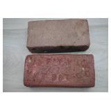 2 Vtg Red Bricks 'Coffeyville, VB&T Co'