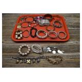 Assorted Costume Bracelets, Cuffs, Bangles