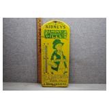 Vtg Ramons Brownie Pills Ad Metal Sign/Thermometer