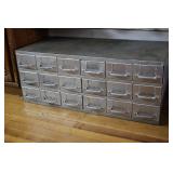 Vtg Equipto Industrial Parts Cabinet-18 Drawers