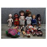 Lot of Vtg Dolls: Vogue Ginny & Mid Century Dolls