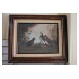 Vintage Framed Print 'The Cares of a Family'