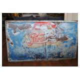 Large Metal Pepsi Cola Sign