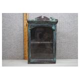 Small Wooden Cabinet w/Glass Door,