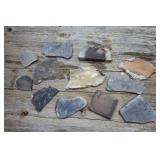 Lot of Assorted Slab Cut Agate Specimens