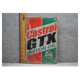 Castrol GTMX Motor Oil Tin Sign, New in plastic.