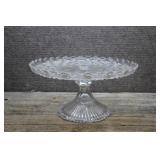 Vintage Pressed Glass Cake Stand (EAPG)