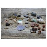 Asst Mineral Specimen Lot -Desert Roses, Agate Etc