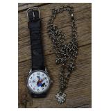 Disney Mickey Mouse Necklace, Goofy Watch