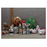 Christmas Decor Lot; Gingerbread & Snowmen