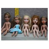 Collection of Vtg MGA Bratz Dolls-2001/02-No Feet