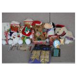 Vintage Style Christmas Plush Toys & Decorations