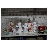 Assortment of Ceramic Figurines-Angels, Christmas