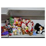 Lot of Various Disney Mini Beanbag Plush Toys