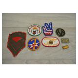 Assorted Vintage Patches, Military, Scouts, etc