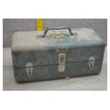 Firestone Tackle Box-Rustic Green Metal Exterior