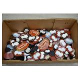 Lot of Assorted Sizes Plastic Cameos for Jewelry