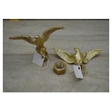 Bronze Tone Plastic Eagles w/Metal Nut for Display