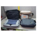 Black Samsonite Messenger Bag, Coleman Cooler Bag