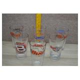 Vtg NASCAR Coors Light Budweiser Glass Lot