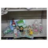 Lot of Easter Decorations-Bunny Figurines, Eggs