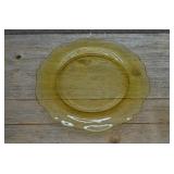 Amber Federal 'Patrician Spoke' Dinner Plate